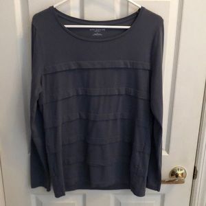 Ann Taylor Long Sleeve Tunic Top Sz Large